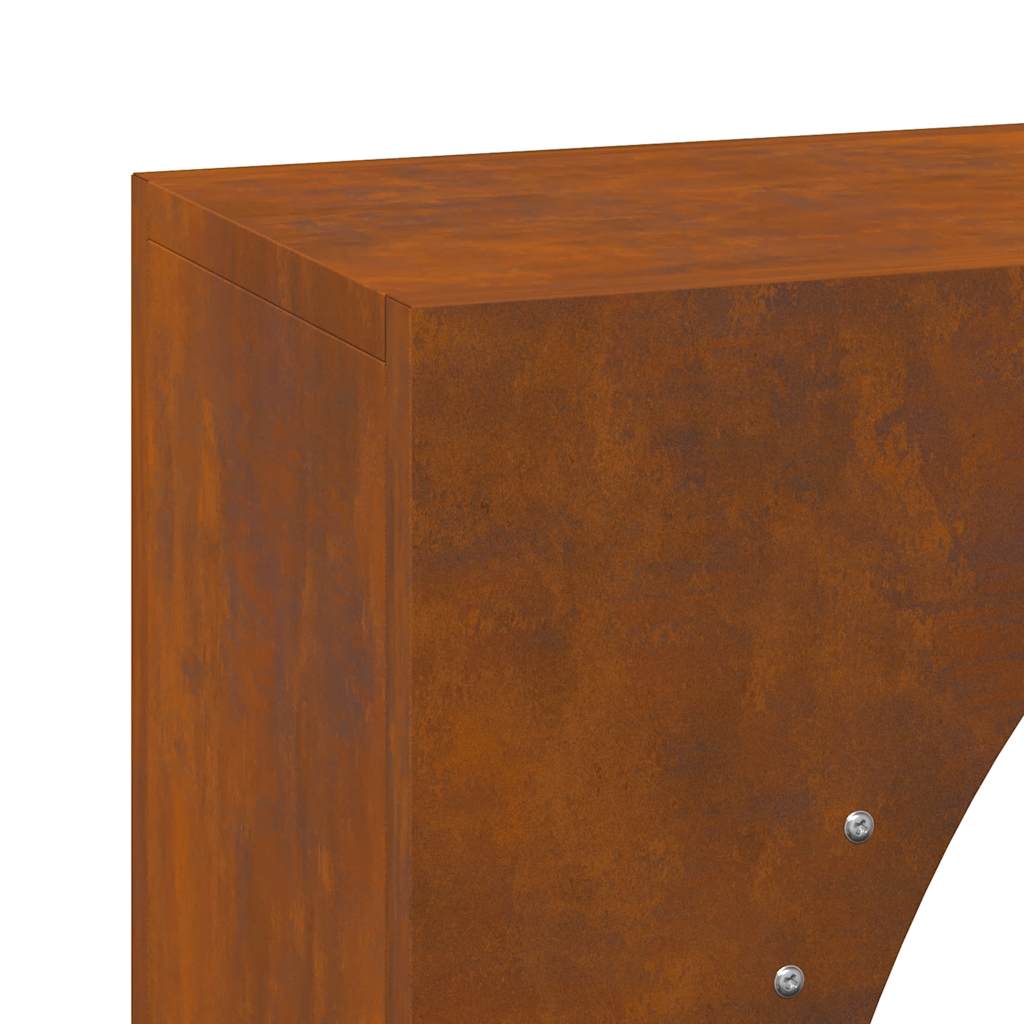 Brennholzregal 50x23x100 cm Wetterfester Stahl