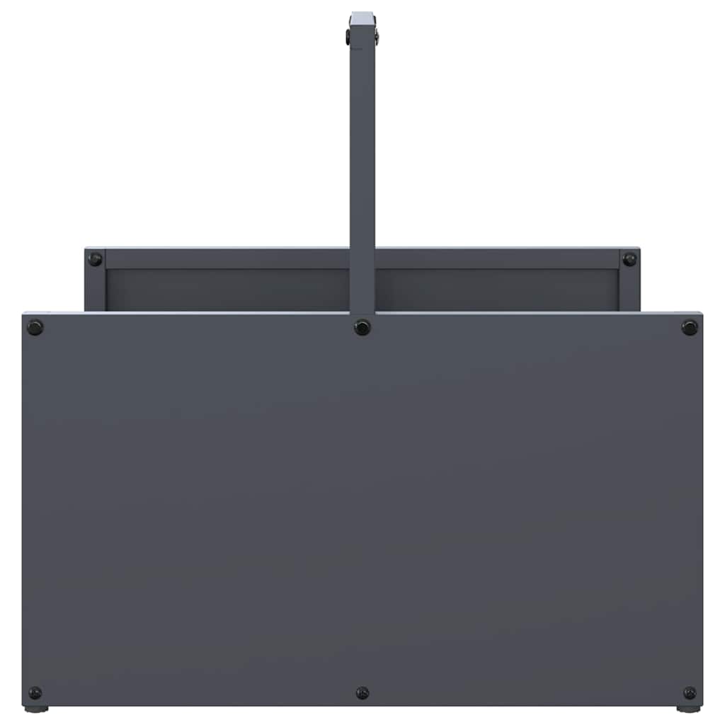 Brennholzregal Anthrazit 40x40x40 cm Kaltgewalzter Stahl