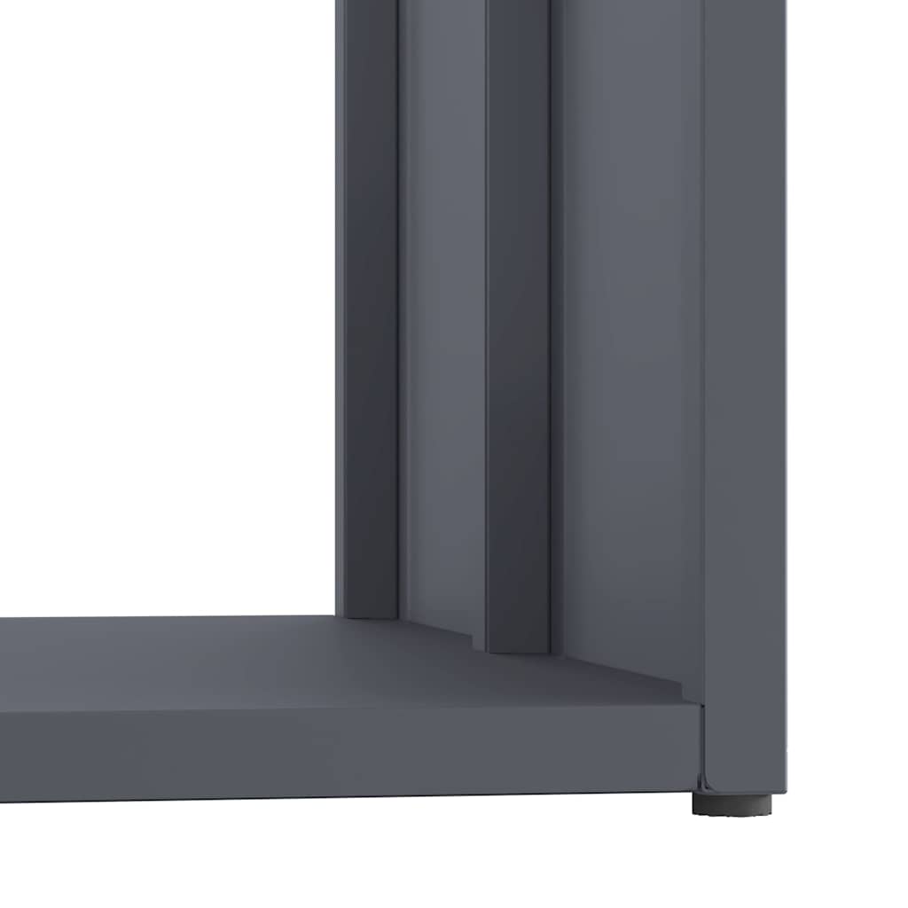 Brennholzregal Anthrazit 40x40x40 cm Kaltgewalzter Stahl