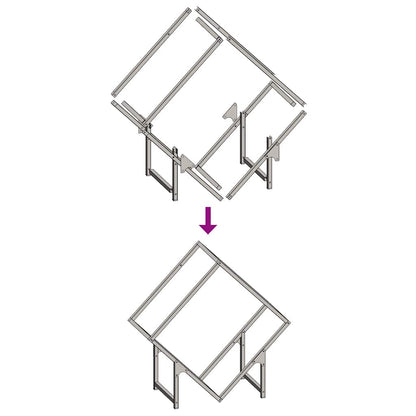 Brennholzregal Weiß 60x25x60 cm Kaltgewalzter Stahl
