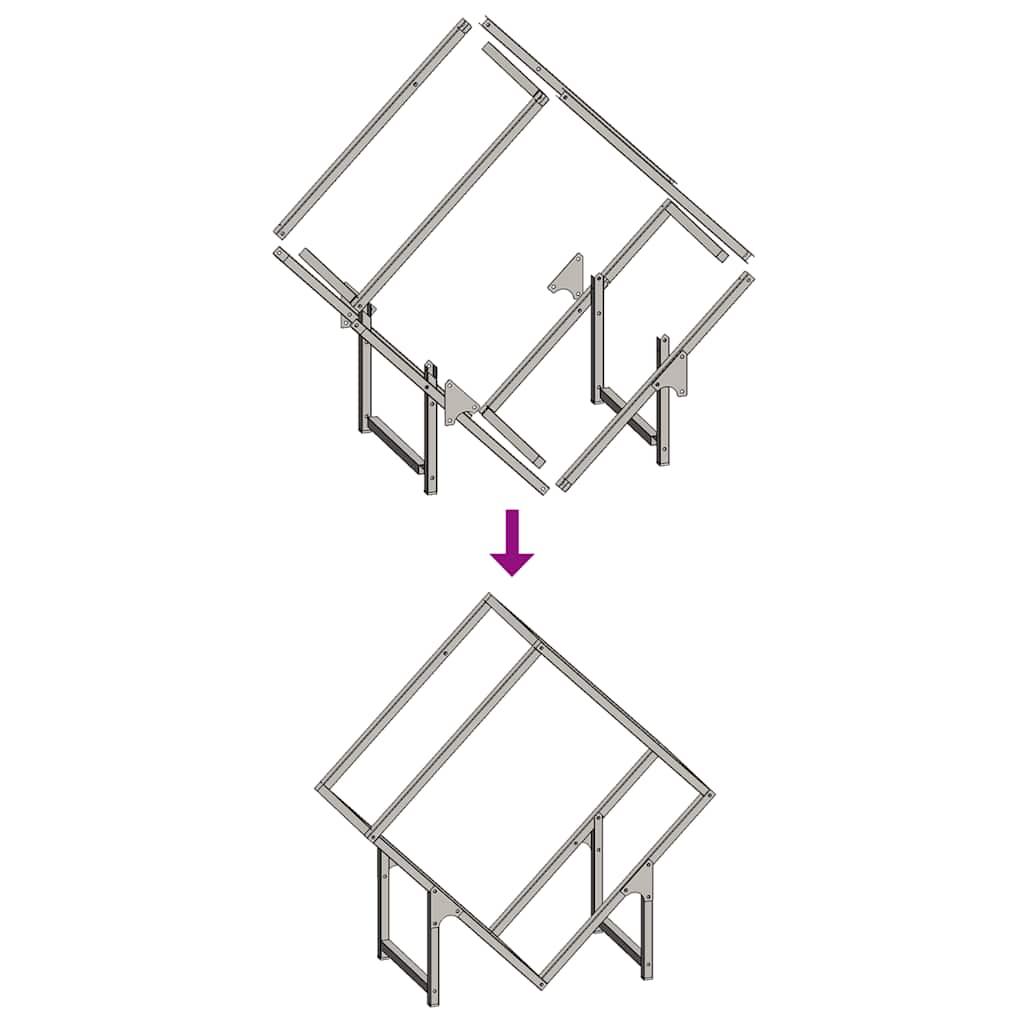 Brennholzregal Olivgrün 60x25x60 cm Kaltgewalzter Stahl