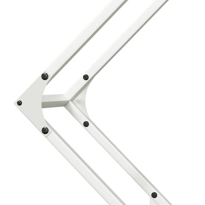 Brennholzregal Weiß 80x25x80 cm Kaltgewalzter Stahl