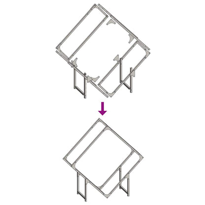 Brennholzregal Weiß 80x25x80 cm Kaltgewalzter Stahl