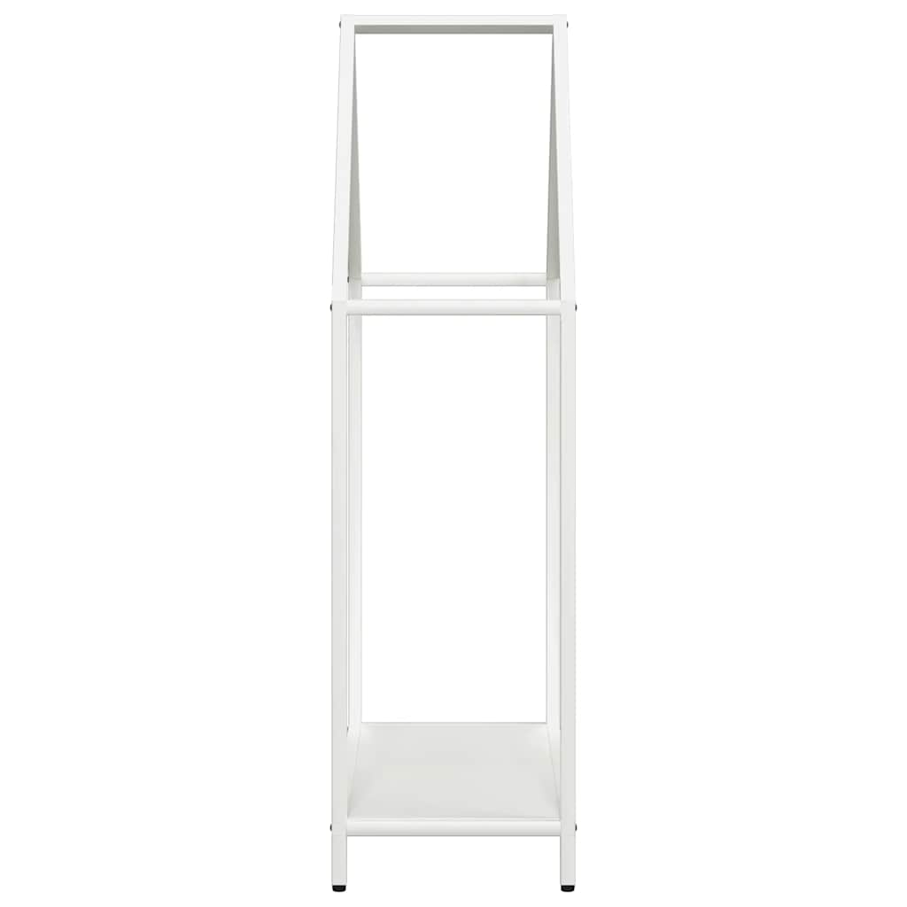 Brennholzregal Weiß 60x25x90 cm Kaltgewalzter Stahl