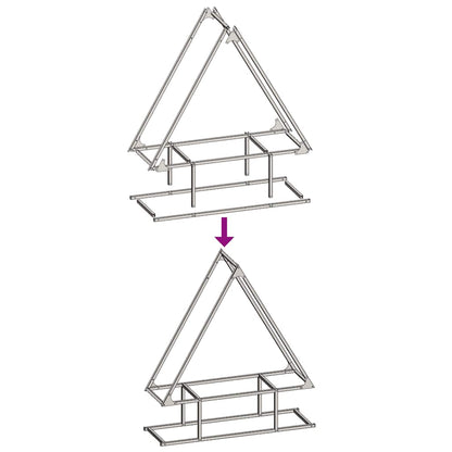 Brennholzregal Schwarz 80x25x90 cm Kaltgewalzter Stahl