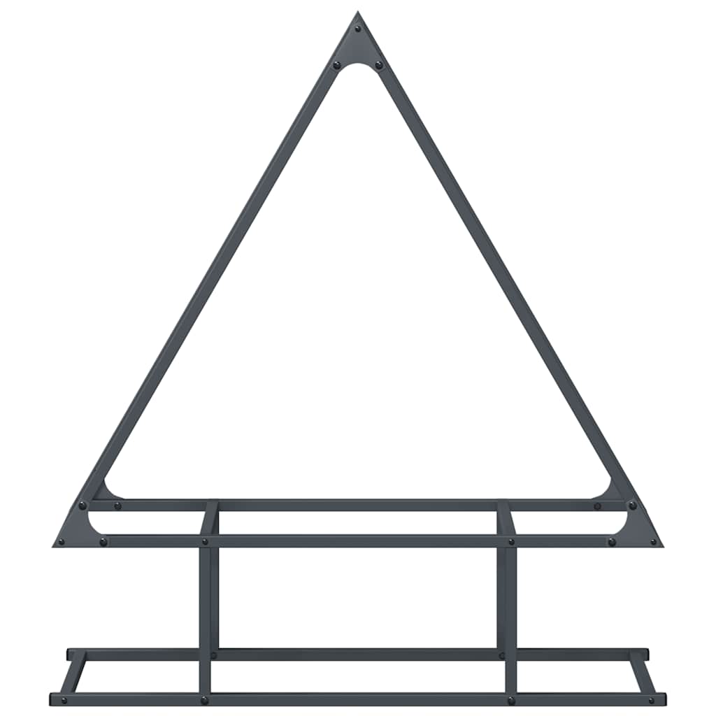 Brennholzregal Anthrazit 80x25x90 cm Kaltgewalzter Stahl