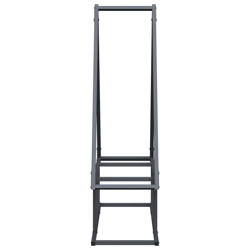 Brennholzregal Anthrazit 80x25x90 cm Kaltgewalzter Stahl