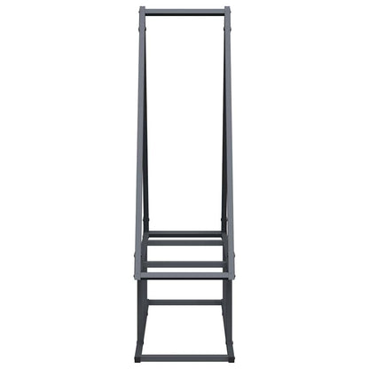 Brennholzregal Anthrazit 80x25x90 cm Kaltgewalzter Stahl