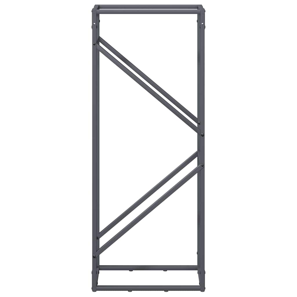 Brennholzregal Anthrazit 40x25x100 cm Kaltgewalzter Stahl