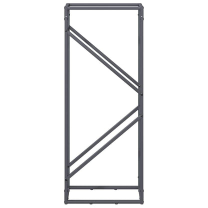 Brennholzregal Anthrazit 40x25x100 cm Kaltgewalzter Stahl