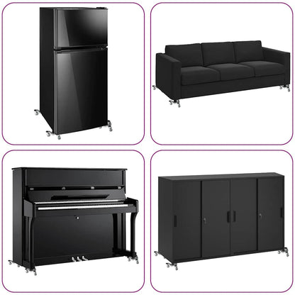 Möbelrollen 4 Stk. 16x14,5x5,5 cm Stahl 180 kg