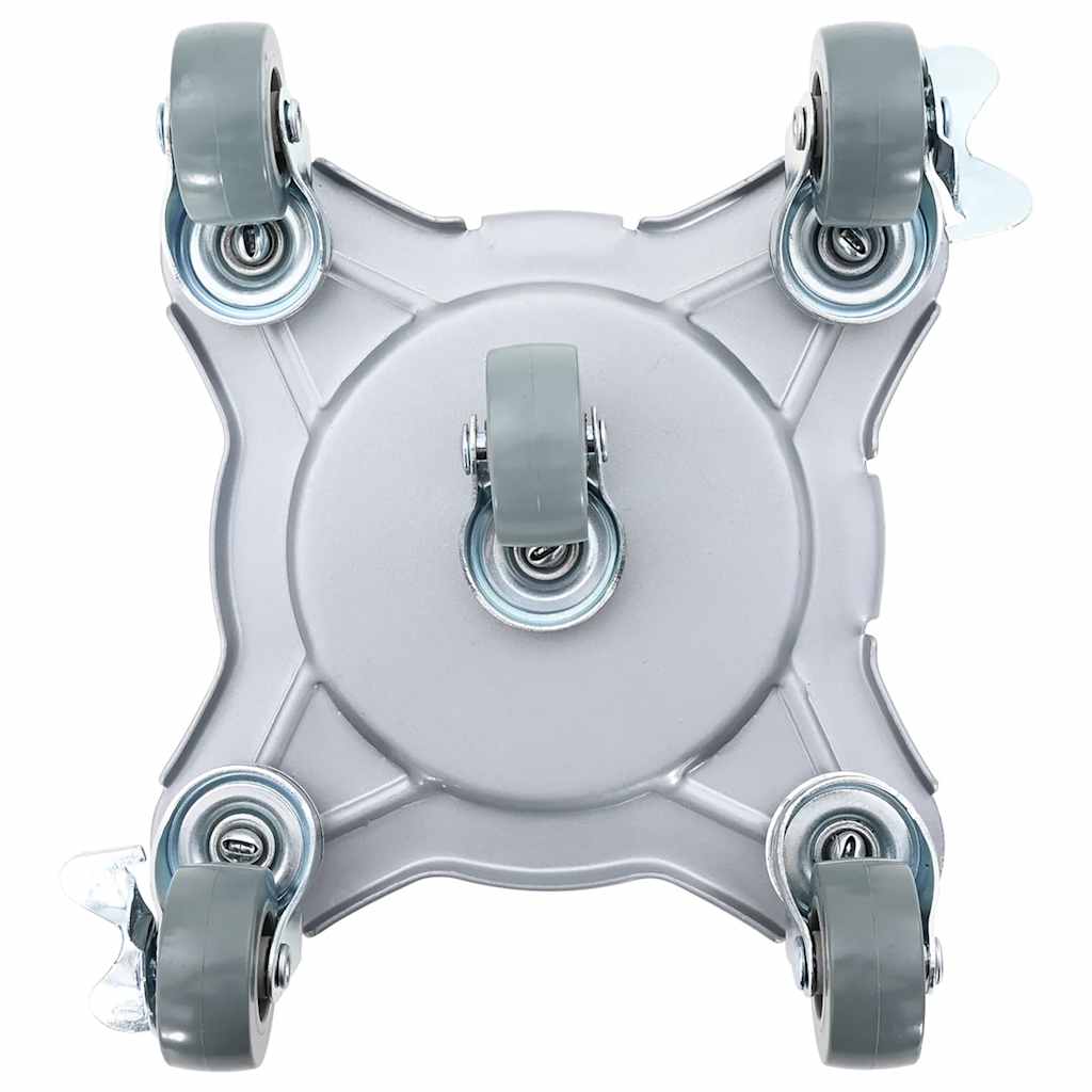 Möbelrollen 4 Stk. mit Heber 15,5x15,5x5,5 cm Stahl 1000 kg