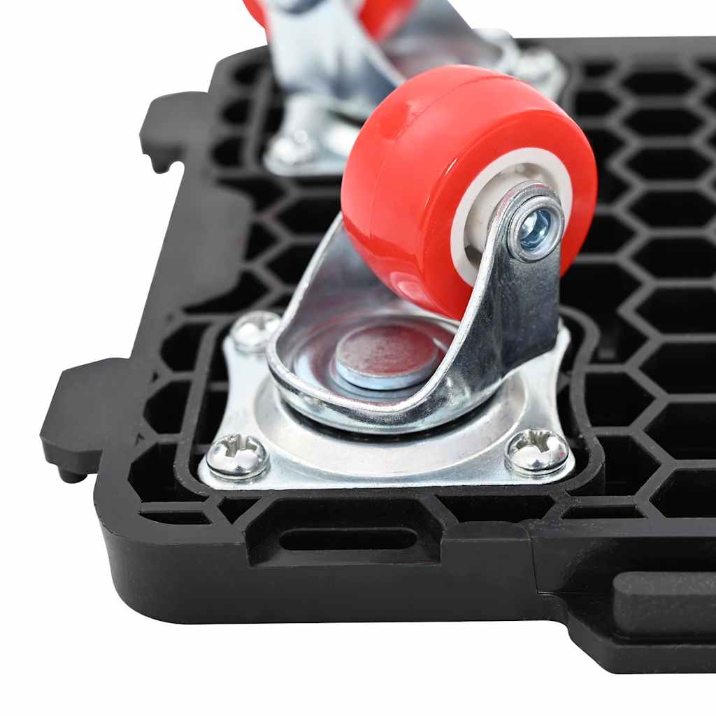 Möbelrollen 4 Stk. mit Heber Schwarz 13,5x13,5x4,2 cm 300 kg