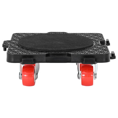 Möbelrollen 4 Stk. mit Heber Schwarz 13,5x13,5x4,2 cm 300 kg