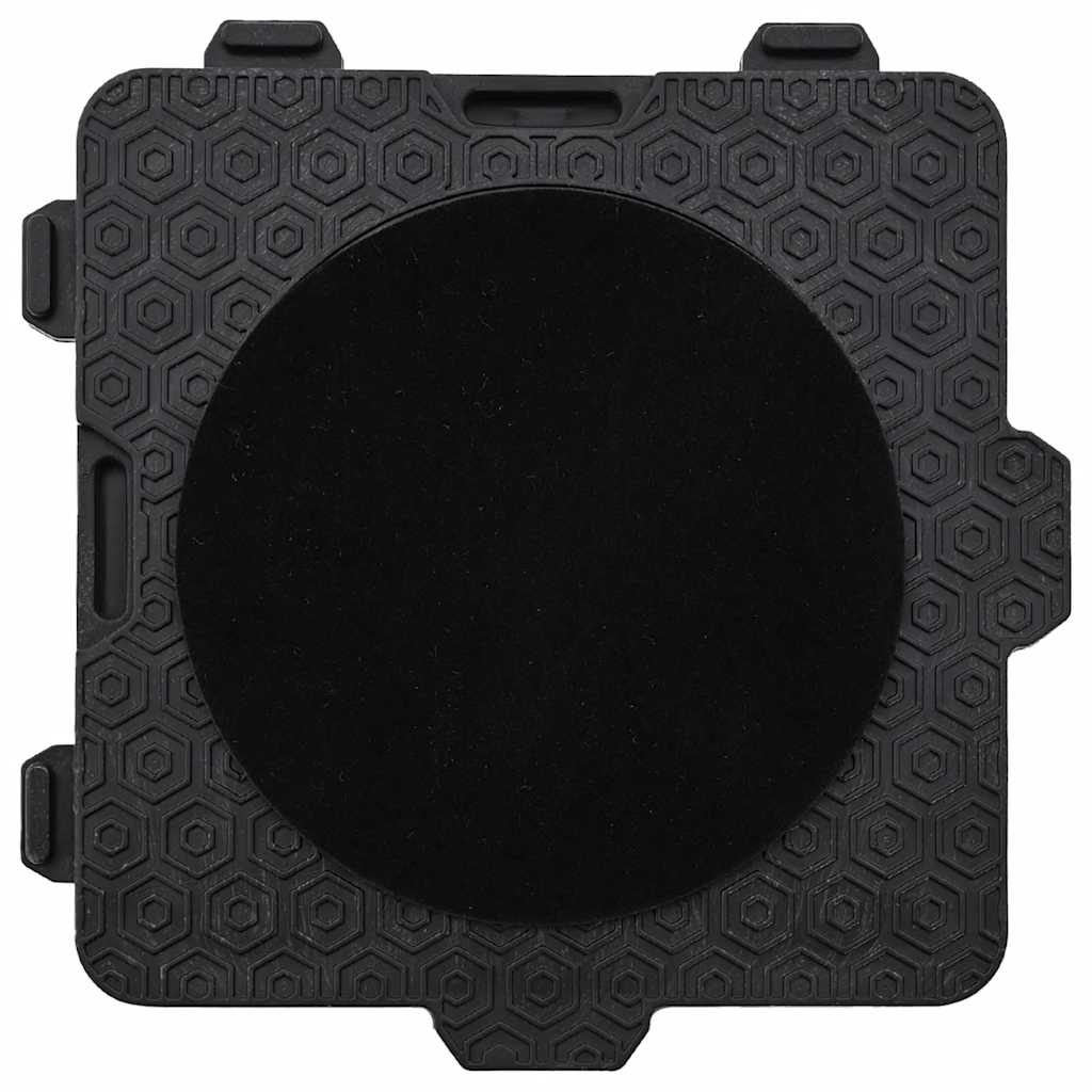 Möbelrollen 4 Stk. mit Heber Schwarz 13,5x13,5x4,2 cm 300 kg