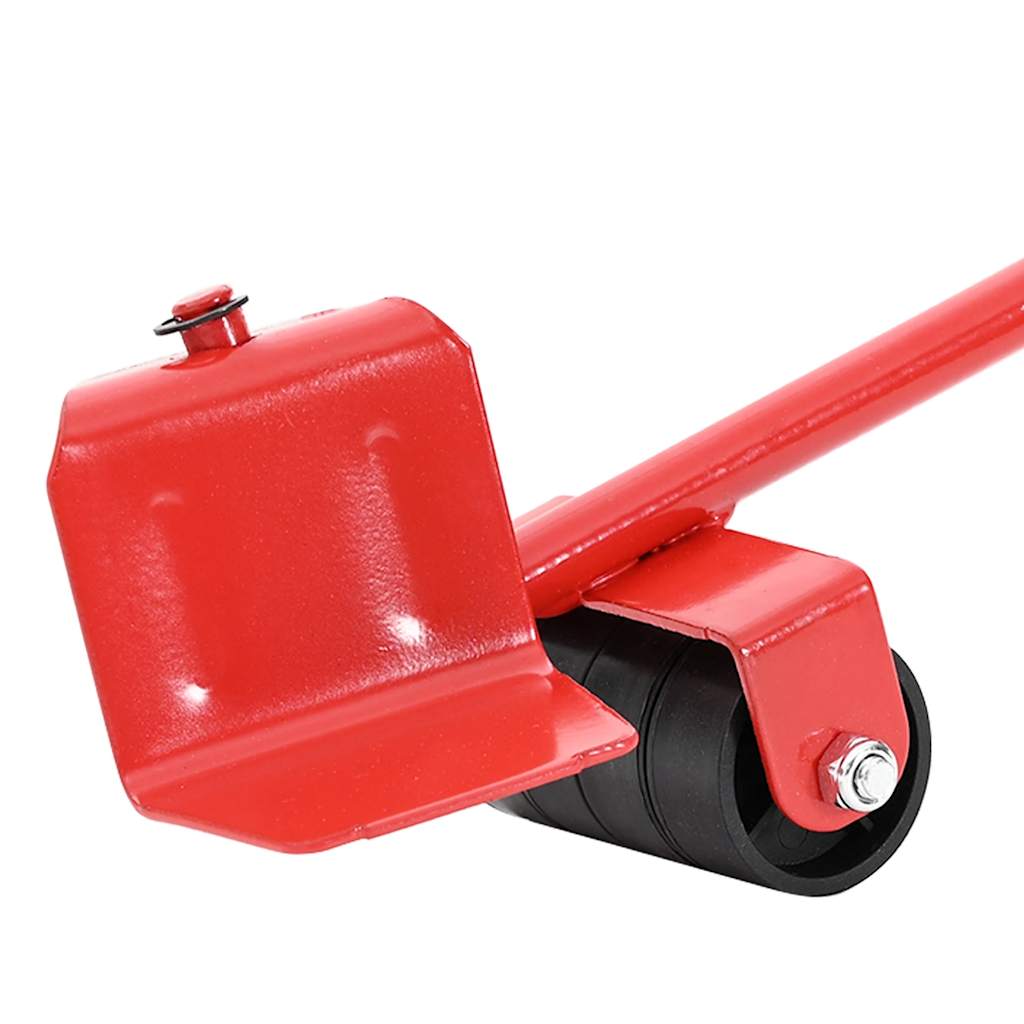 Möbelrollen 8 Stück mit Hebern Rot 9,8x7,5x3 cm 150 kg