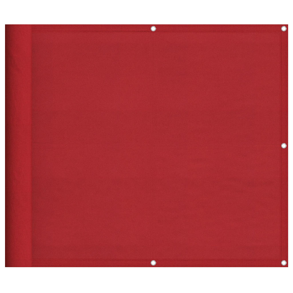 Balkon-Sichtschutz Rot 90x700 cm 100% Polyester-Oxford