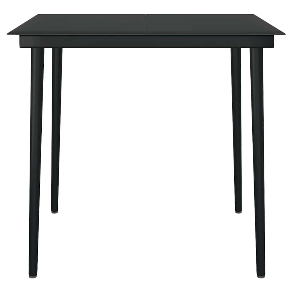 5-teiliges Garten-Esszimmerset Braunes Polyrattanglas