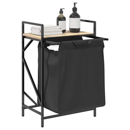 Wäschekorb 1 Fach mit Ablage Sonoma-Eiche