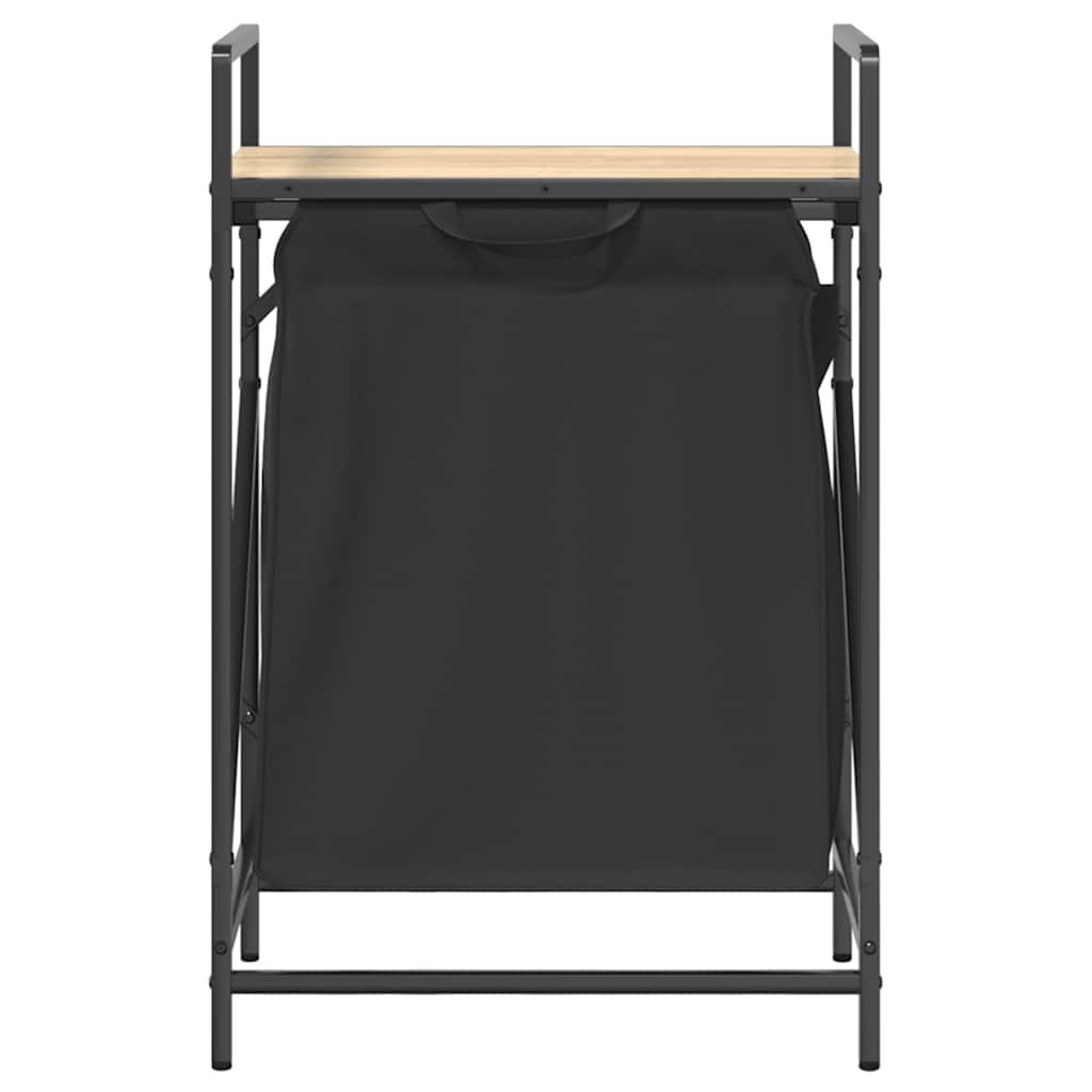 Wäschekorb 1 Fach mit Ablage Sonoma-Eiche