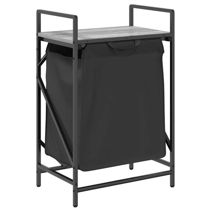 Wäschekorb 1 Fach mit Ablage Grau Sonoma