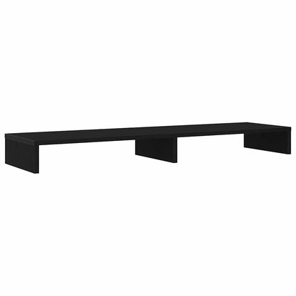 Monitorständer Schwarz Eichen-Optik 100x27x10 cm Holzwerkstoff