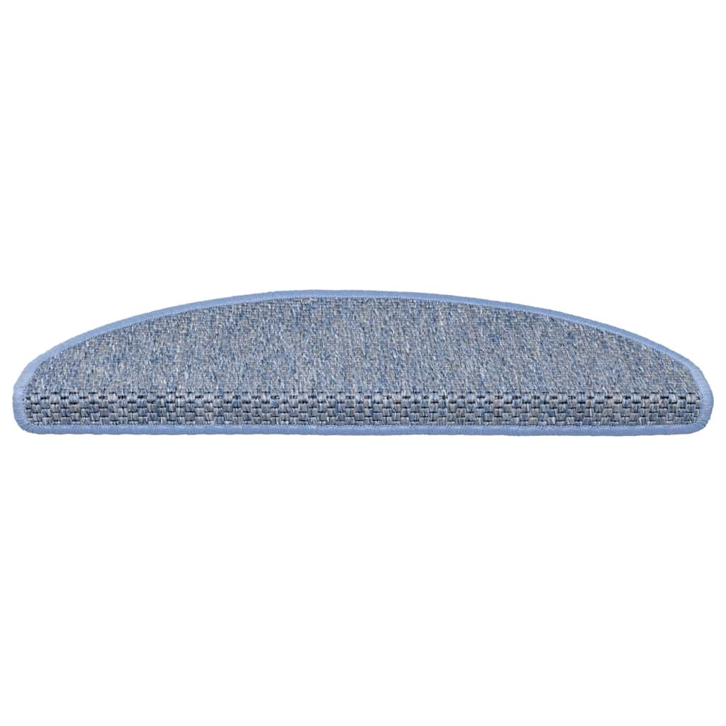 Stufenmatten Selbstklebend Sisal-Optik 30Stk. 56x17x3cm Blau