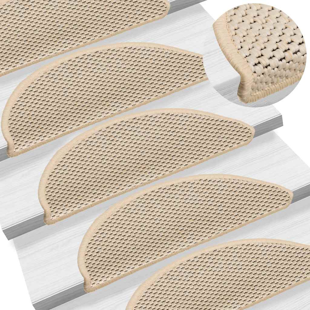 Stufenmatten Selbstklebend Sisal-Optik 30Stk. 56x17x3cm