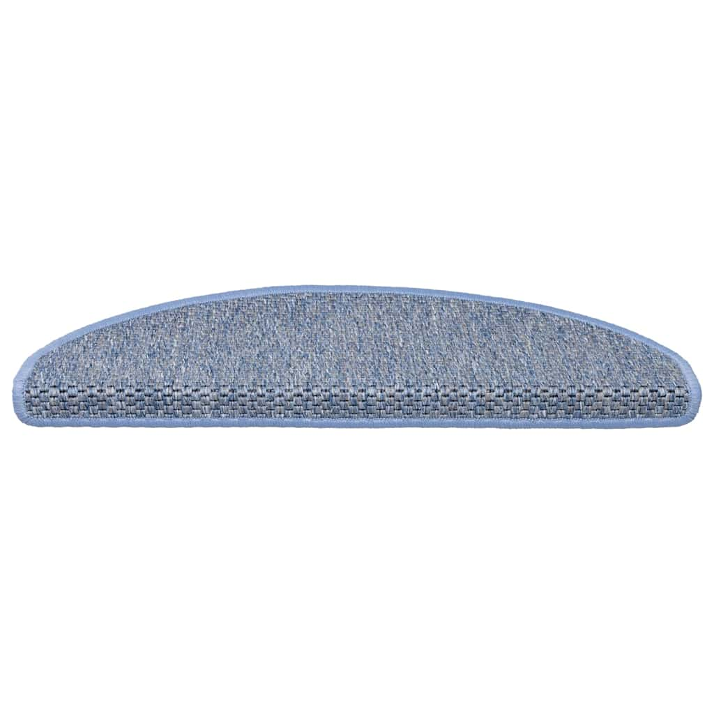 Stufenmatten Selbstklebend Sisal-Optik 30Stk. 65x21x4cm Blau