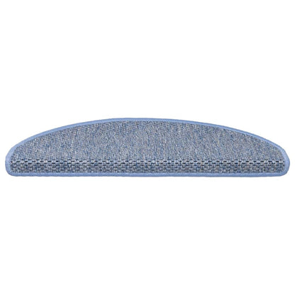 Stufenmatten Selbstklebend Sisal-Optik 30Stk. 65x21x4cm Blau