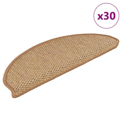 Stufenmatten Selbstklebend Sisal-Optik 30Stk. 65x21x4cm Sisal