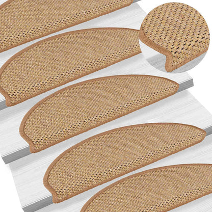 Stufenmatten Selbstklebend Sisal-Optik 30Stk. 65x21x4cm Sisal