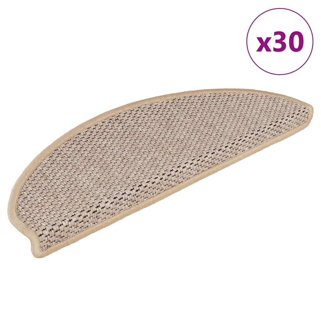 Stufenmatten Selbstklebend Sisal-Optik 30 Stk. 65x21x4cm