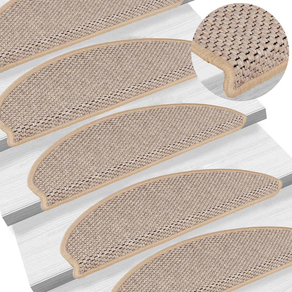 Stufenmatten Selbstklebend Sisal-Optik 30 Stk. 65x21x4cm