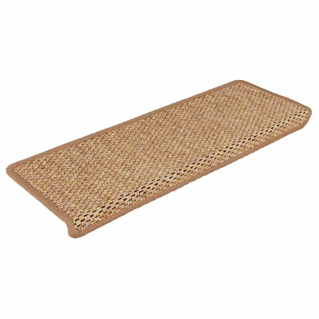 Stufenmatten Selbstklebend Sisal-Optik 30 Stk. 65x21x4cm Orange