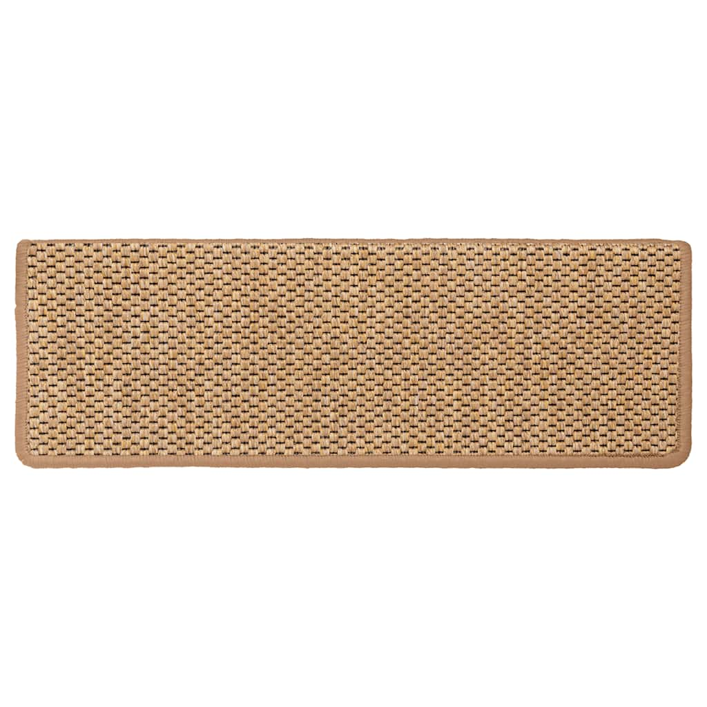 Stufenmatten Selbstklebend Sisal-Optik 30 Stk. 65x21x4cm Orange