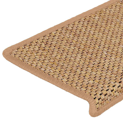 Stufenmatten Selbstklebend Sisal-Optik 30 Stk. 65x21x4cm Orange