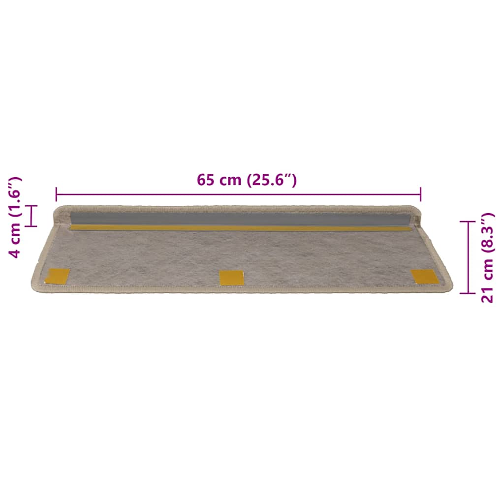 Stufenmatten Selbstklebend Sisal-Optik 30 Stk. 65x21x4cm