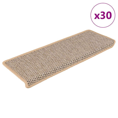 Stufenmatten Selbstklebend Sisal-Optik 30 Stk. 65x21x4cm