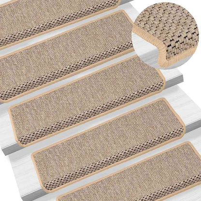 Stufenmatten Selbstklebend Sisal-Optik 30 Stk. 65x21x4cm