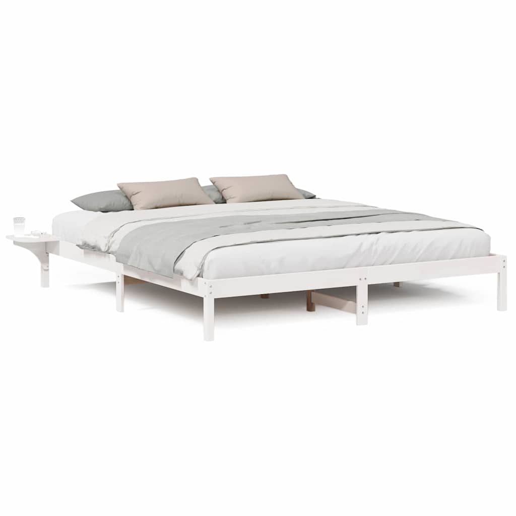 Bettgestell Weiß Weiß
