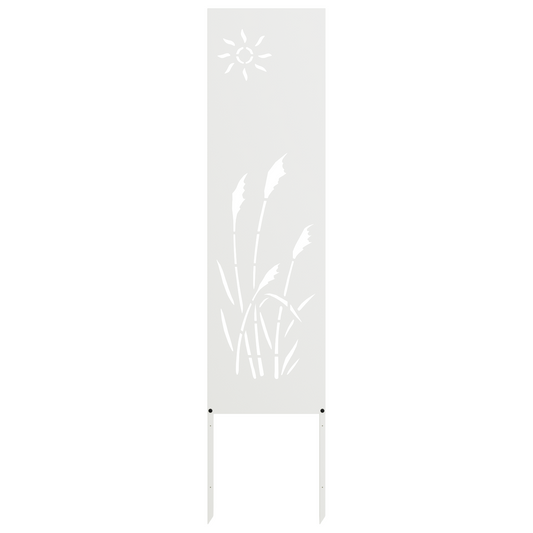 Garten Sichtschutz-Leinwand Weiß 32 x 140 cm