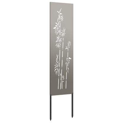 Garten Sichtschutz-Leinwand Rostig 32 x 140 cm Wetterfeststahl