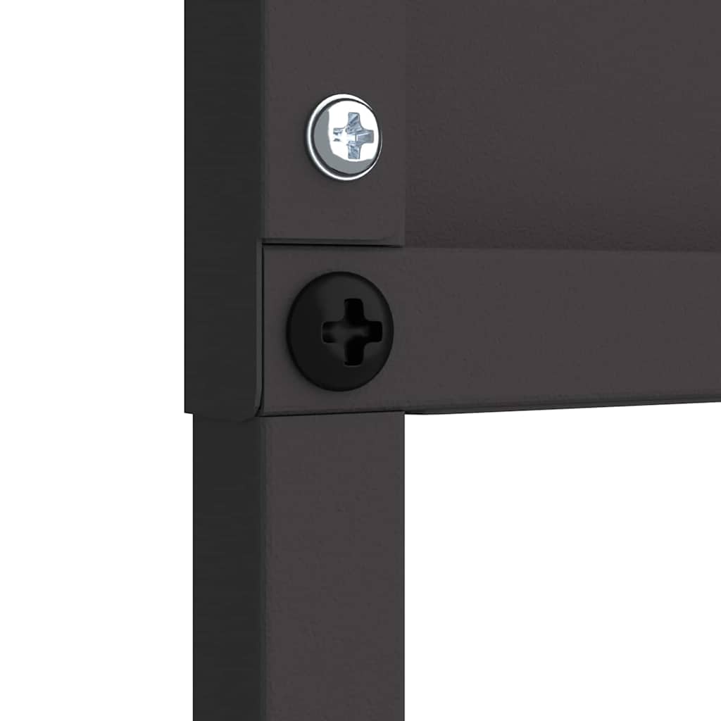 Garten Sichtschutz-Leinwand Schwarz 32 x 140 cm