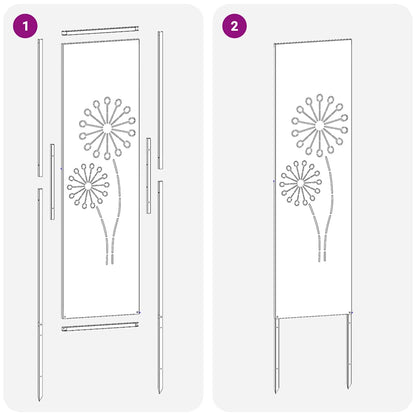 Garten Sichtschutz-Leinwand Anthrazit 32 x 140 cm