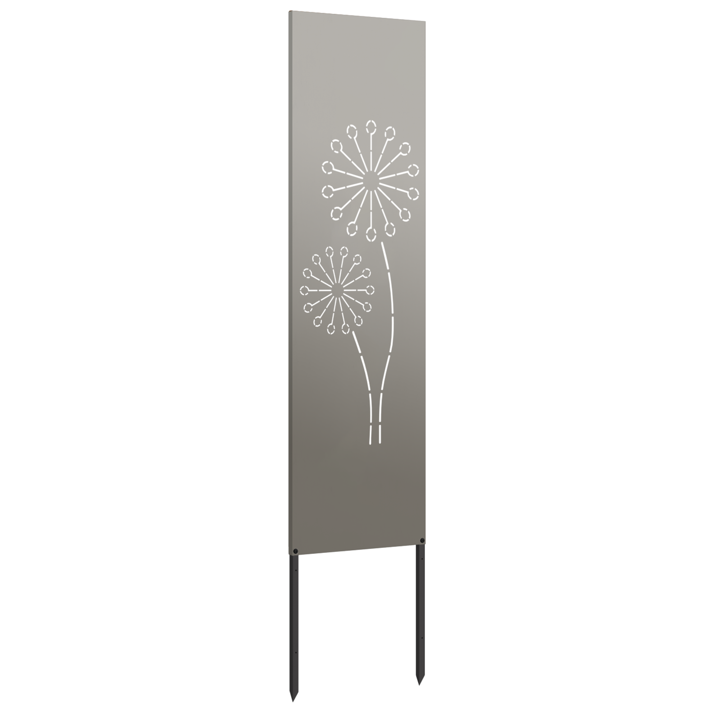 Garten Sichtschutz-Leinwand Rostig 32 x 140 cm Wetterfeststahl