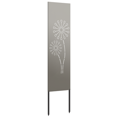 Garten Sichtschutz-Leinwand Rostig 32 x 140 cm Wetterfeststahl