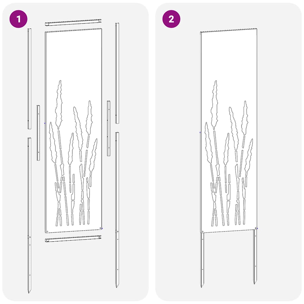 Garten Sichtschutz-Leinwand Anthrazit 32 x 140 cm
