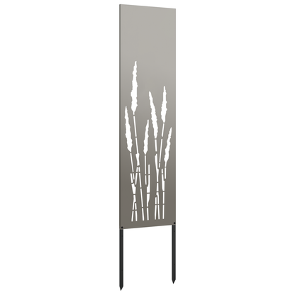 Garten Sichtschutz-Leinwand Rostig 32 x 140 cm Wetterfeststahl