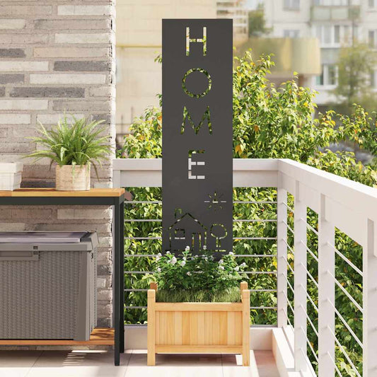 Garten Sichtschutz-Leinwand Schwarz 32 x 140 cm